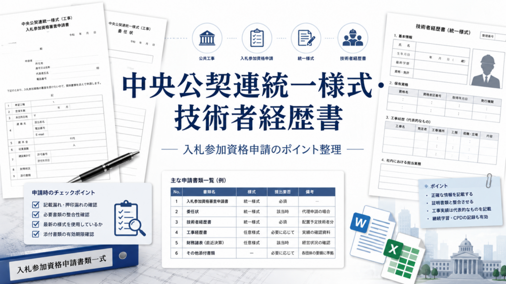 中央公契連統一様式とは何か|国交省統一様式との違い | 維持DXノート